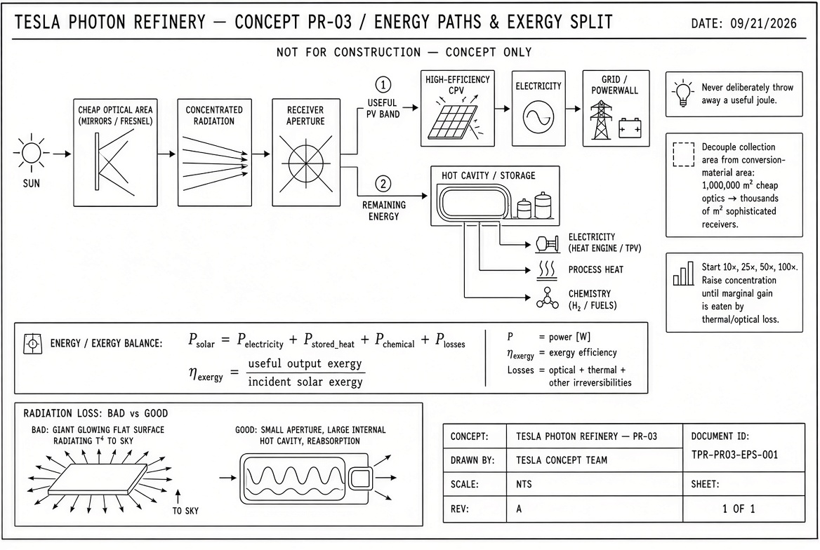 PR-03 Energy paths and exergy split