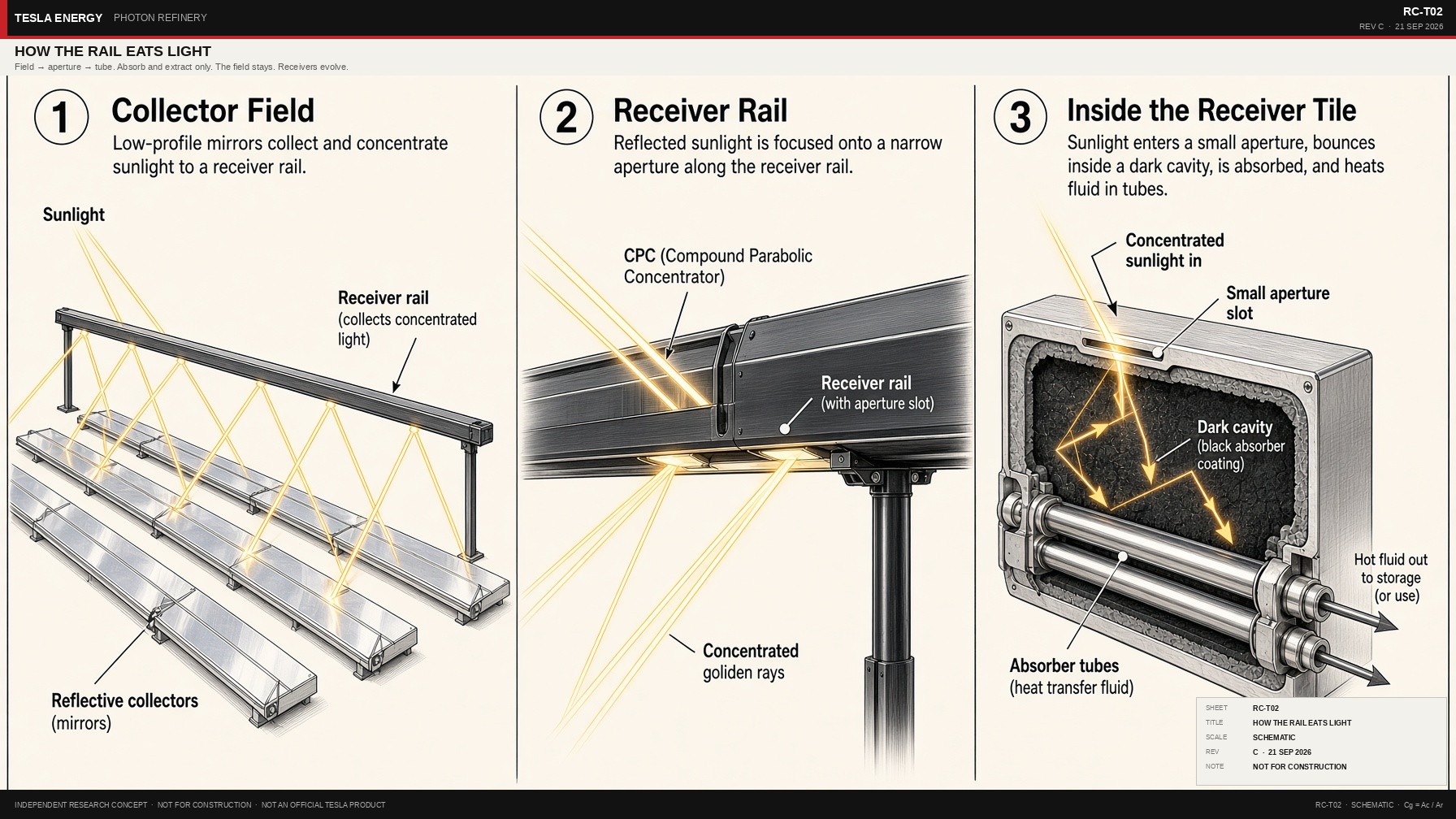 RC-T02 How the rail eats light